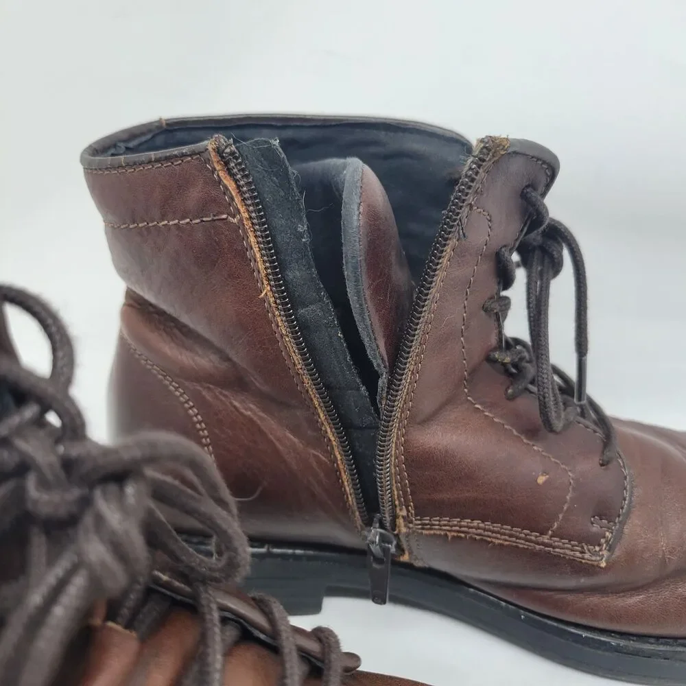 Bullboxer Plain Toe Lace up Ankle Boot Size 8 Eur 41